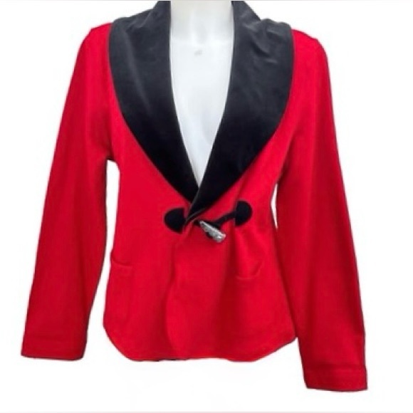 Ralph Lauren Red and Black Women's Blazer - Picture 1 of 6
